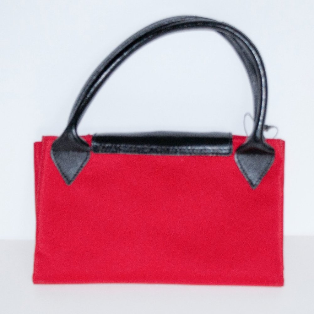 Fatta Fabbrica Italiana Vinyl Red Tote Bag - Picture 2 of 4
